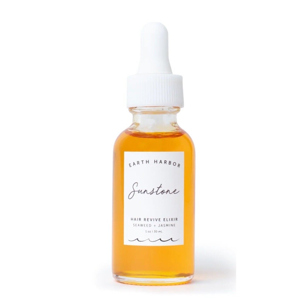 Earth Harbor SUNSTONE Hair Revive Elixir Seaweed/Jasmine Oil 1oz/30mL Full Size